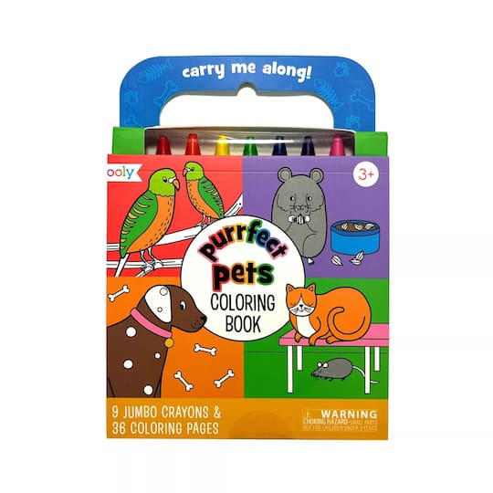 OOLY Purrfect Pets Coloring Book Kit